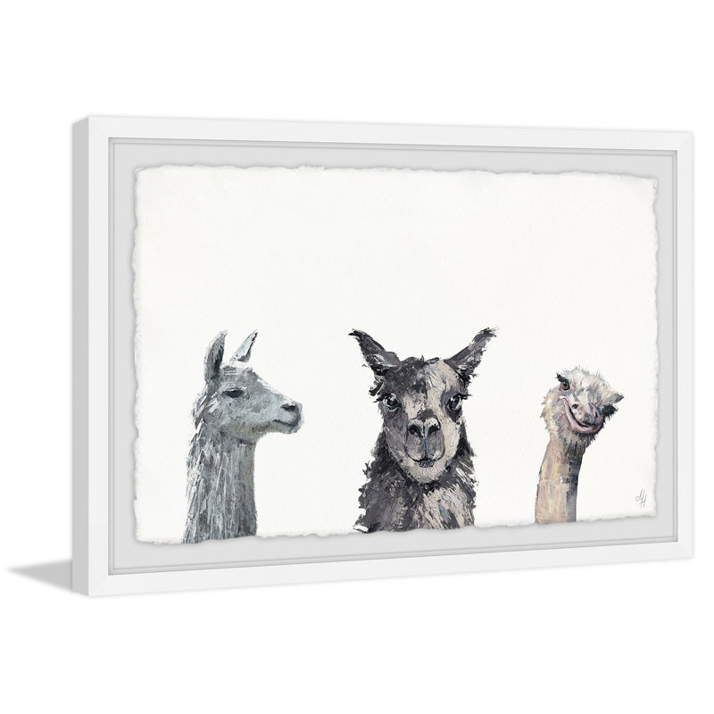 Cheeky Trio - Painting, 41cm H x 61cm W 