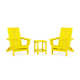 High-Density Polyethylene (HDPE) Outdoor Adirondack Chair With Table