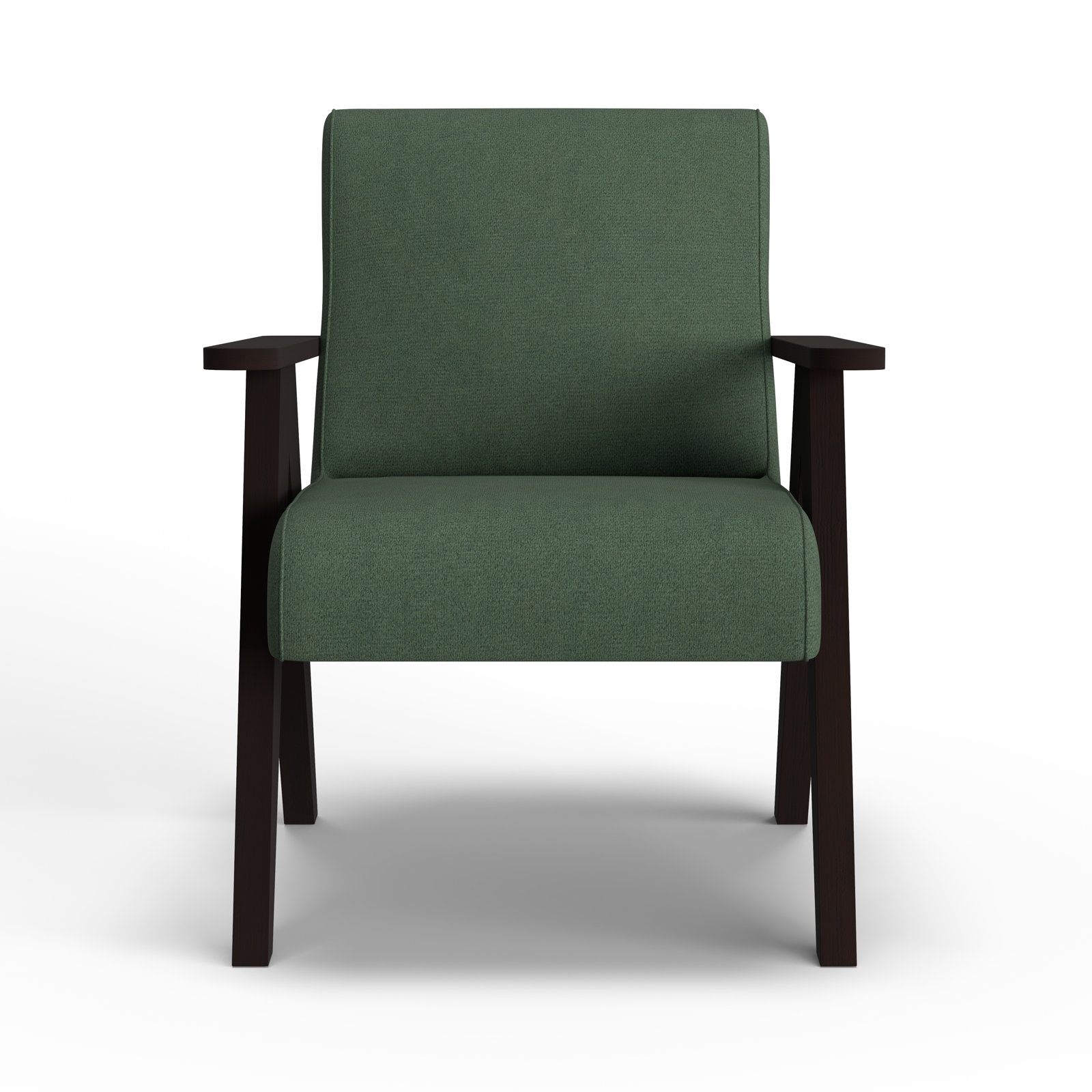 Luna Upholstered Accent Chair, Espresso, Pine