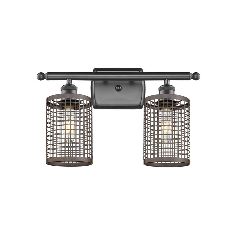 Éclairage pour meuble-lavabo à 2 lumières Jerine, Chrome poli