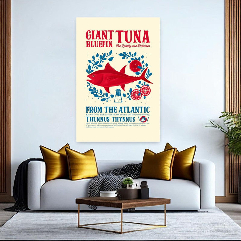 Contemporary Art Contemporary Fish Art, 60" H x 40" W