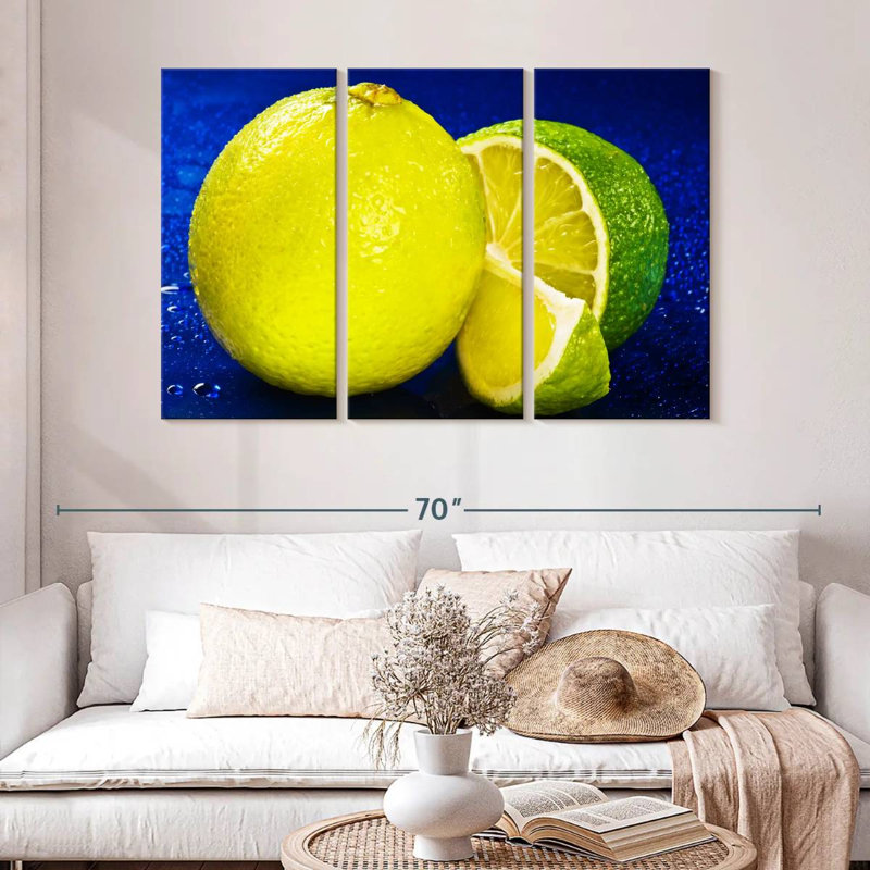 Yarlin Lemon Lime, 32" H x 50" W