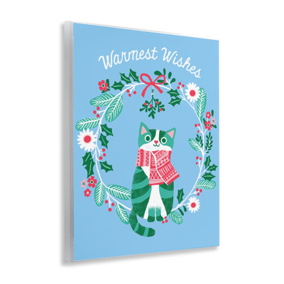 «Warmest Wishes Seasonal Cat», art mural par Riley Hutchens