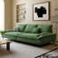 Coussin modulaire vert 100% polyester-52630495