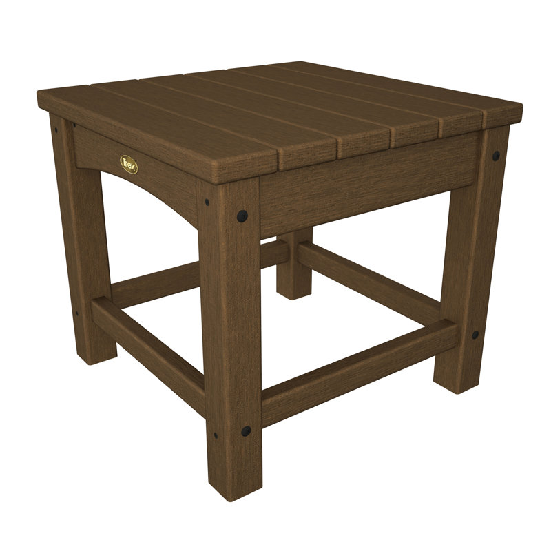 Table d'appoint POLYWOOD Rockport Club 18 po, Brun
