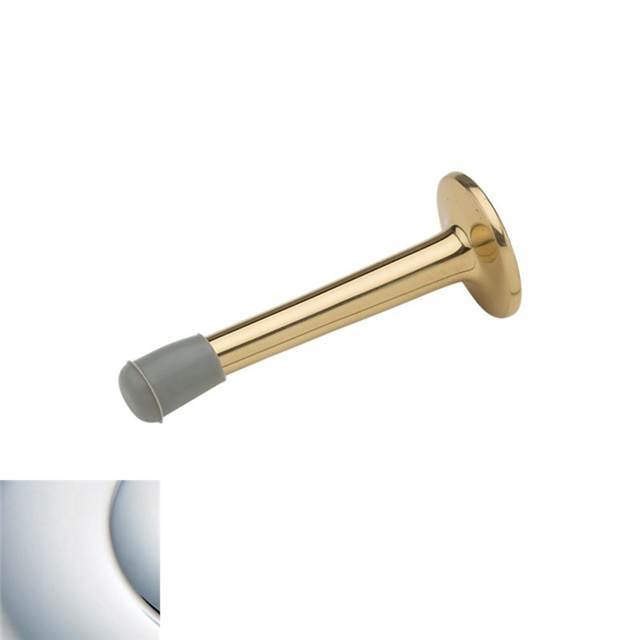 Wall Bumper Baseboard Stop, Bright Chrome