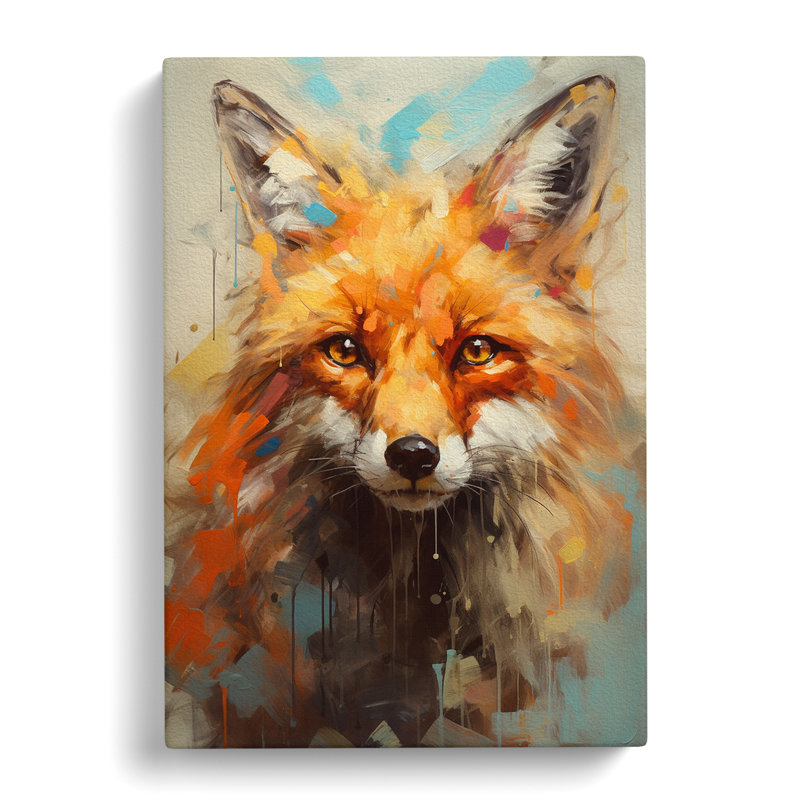 Fox Gestural No.2 - Print, 50cm H x 35cm W x 3cm D
