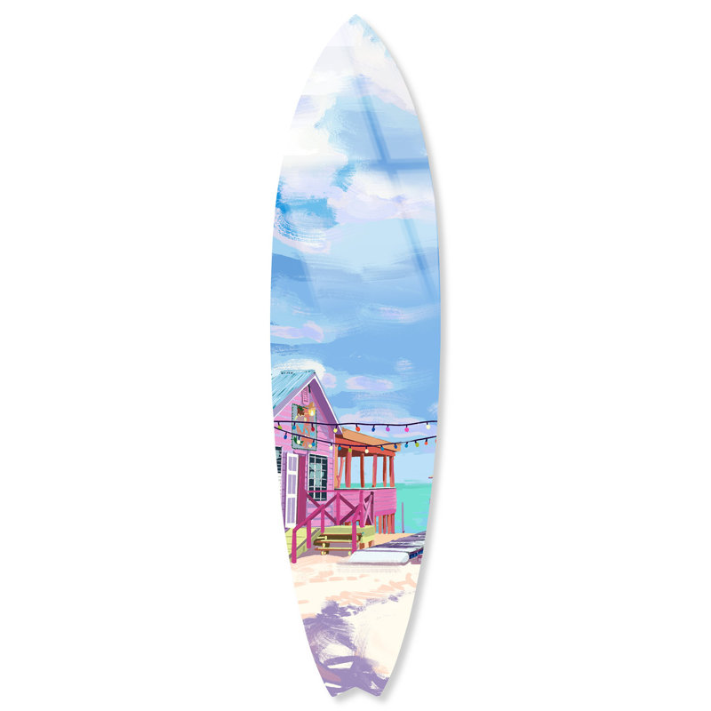 Art mural acrylique bord de mer Beachboard Lounge I par Notoriart