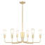 Plafonnier suspendu 6 lumières 29,5 po-362121774