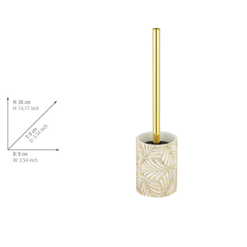 Fairmont Park toilet brush set, Mod. Roselea, made of polyresin