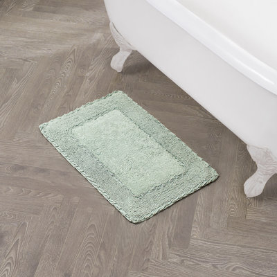 Laura Ashley Ruffle 100% Cotton Bath Rugs