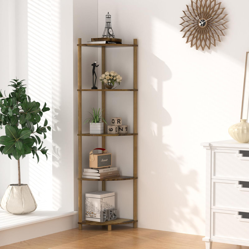 130.8cm H x 30cm W Corner Bookcase