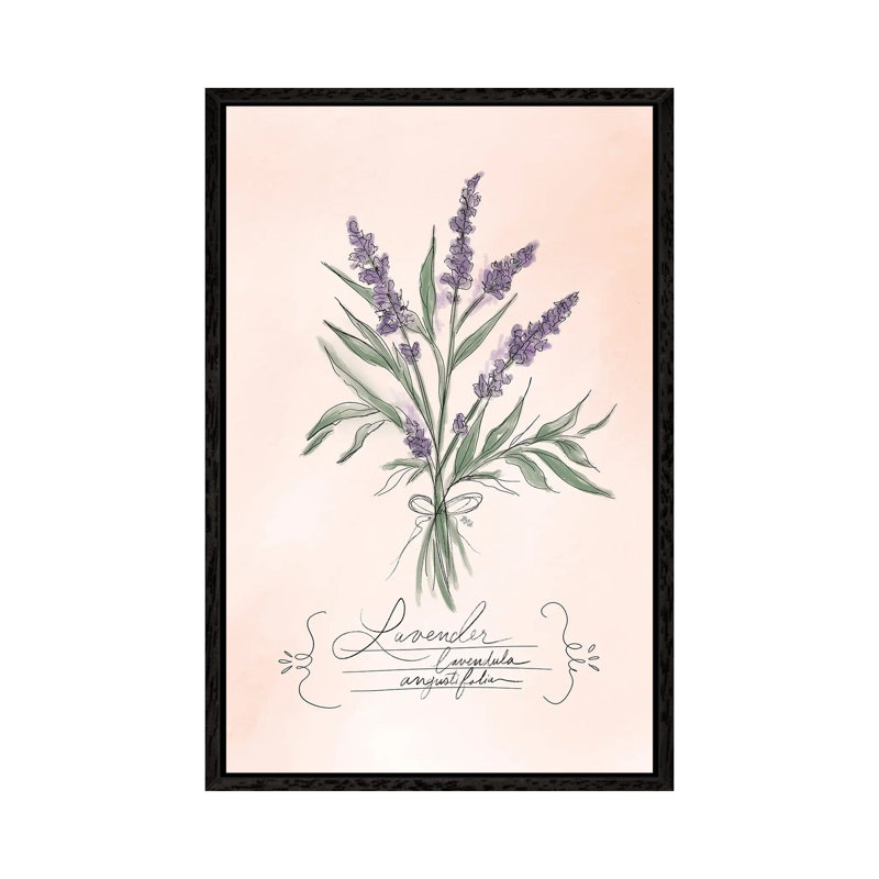 Lavender by Lily & Val - Gallery-Wrapped Canvas Giclée on Canvas, 66.04 cm H x 45.72 cm W, Black Framed Canvas