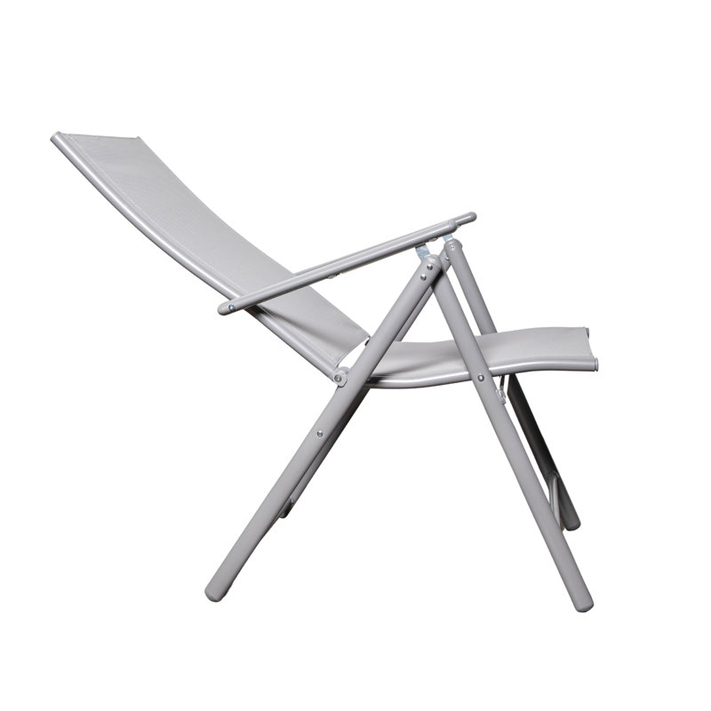 Foldable Outdoor Patio Dining Armchair, White