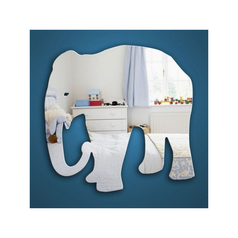 Flat Wall Mirror, 40 cm H x 45 cm W x 0.3 cm D