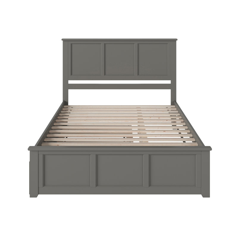 Corozon Solid Wood Platform Bed with Matching Footboard & Trundle