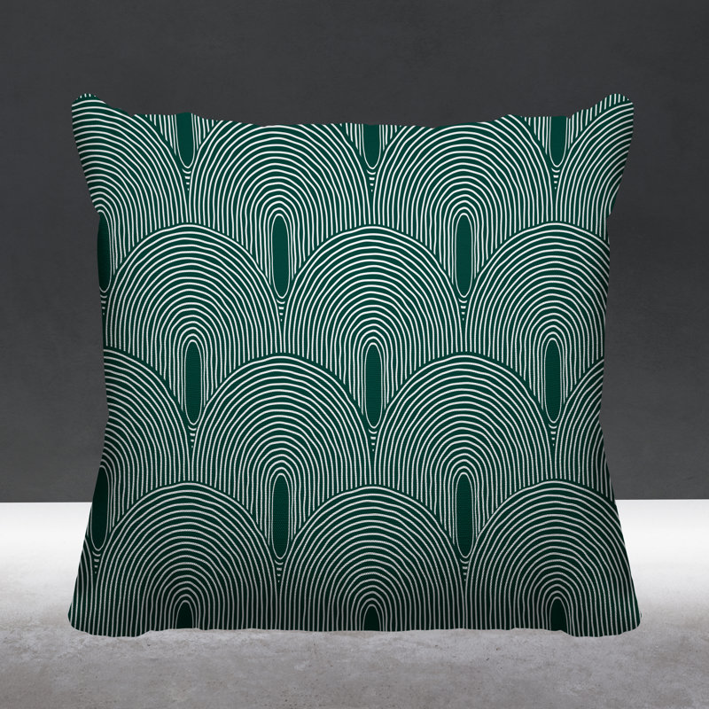 Coussin Limpo, L 19 po x H 19 po, Émeraude