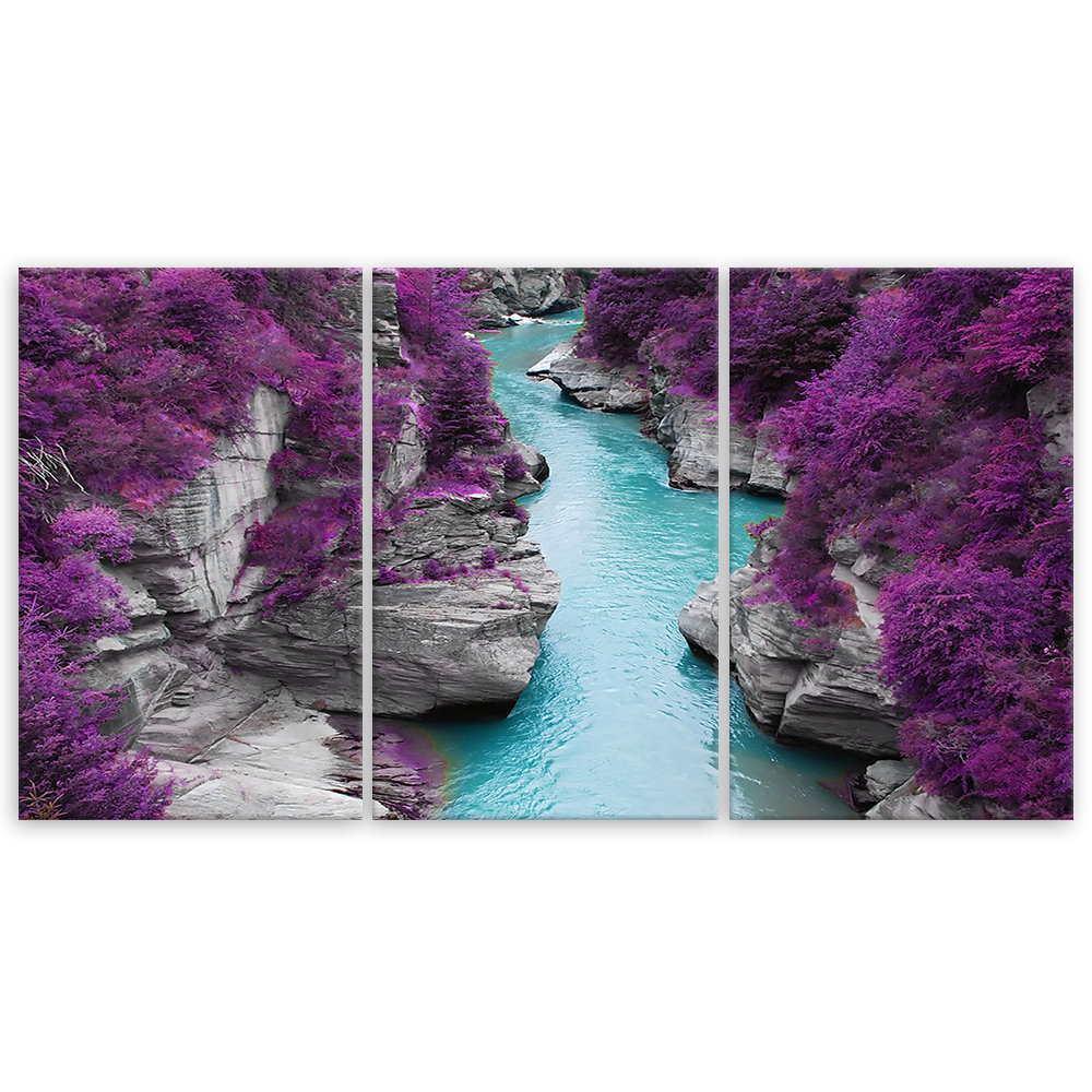 Leinwandbild Purple Landscape Stream