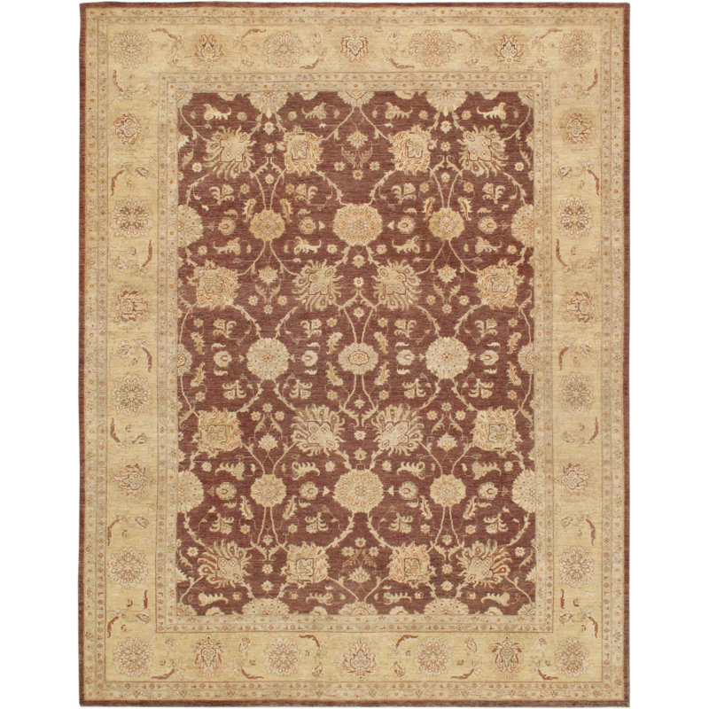 Wajdi Hand Woven Cotton and Wool Oriental Area Rug