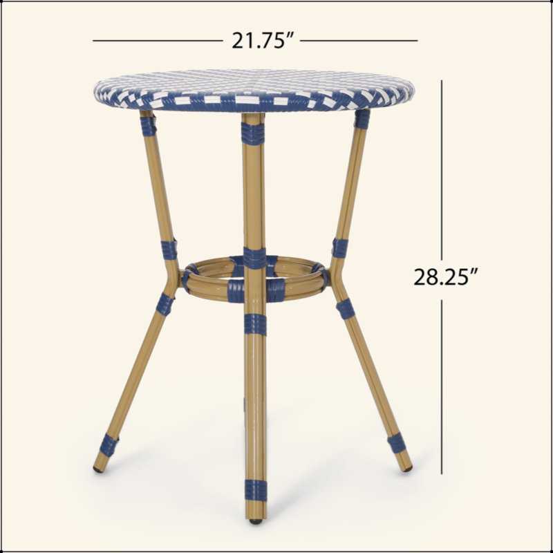 Charmante table bistro d'extérieur pour des moments de détente et des espaces élégants.