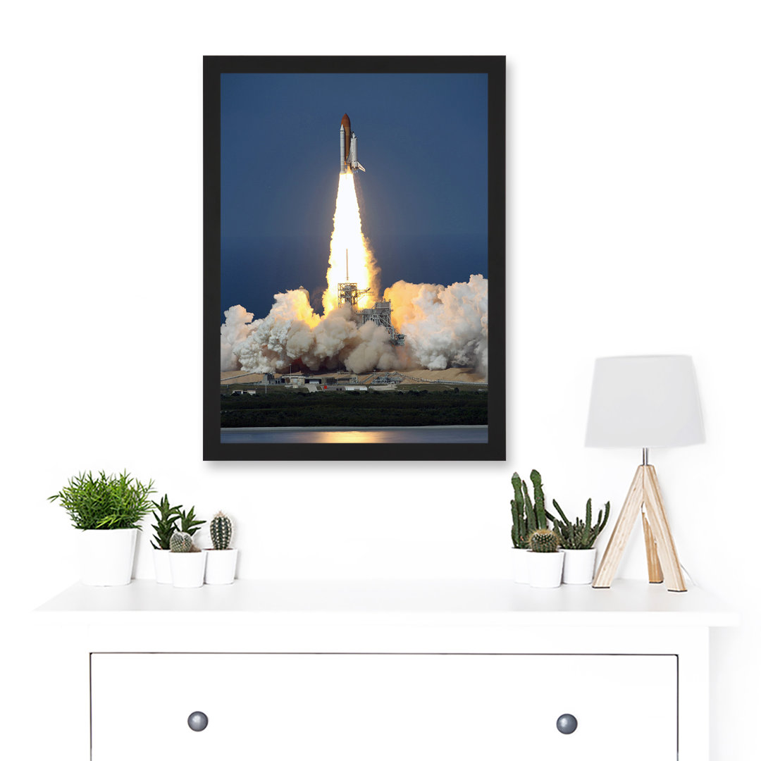 Shuttle Discovery Launch NASA International Space Station - Single Picture Frame Art Prints