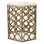 Side Table Stratham Antique Brass Finish Marble Top