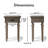 Finch Cassatt 1 Drawer Side Table, Gray