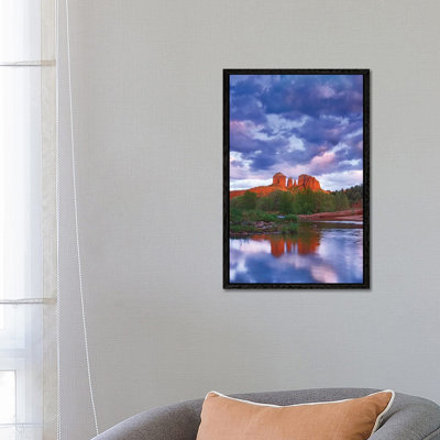 Cathedral Rock Reflected In Oak Creek At Red Rock Crossing Red Rock State Park Near Sedona Arizona by Tim Fitzharris - Gallery-Wrapped Canvas Giclée on Canvas