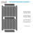 MDF Barn Door with Sliding Door Hardware Kit,Covered with Water-Proof PVC Surface-98194261-103430728