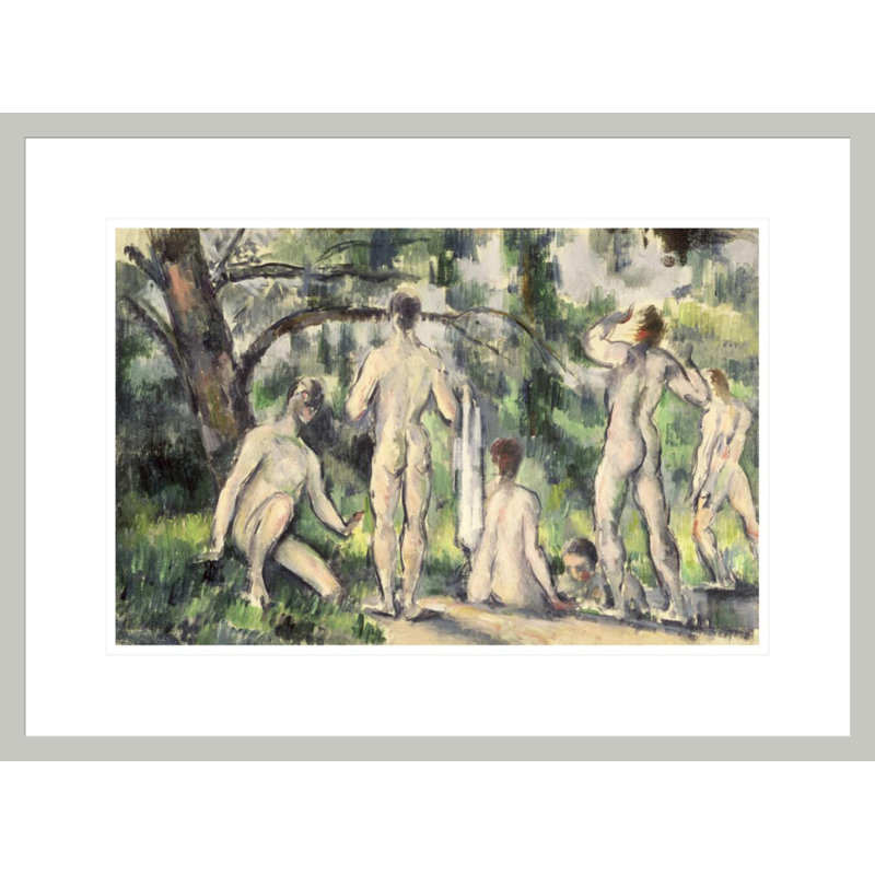 «Study of Bathers» par Paul Cézanne - Impression giclée sur cadre, H 16,12 po x l 21,75 po