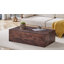 Table basse moderne de 39,37 po avec motif pour le salon-2096247874