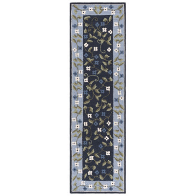 Hand-Tufted Wool Floral Outdoor Rug