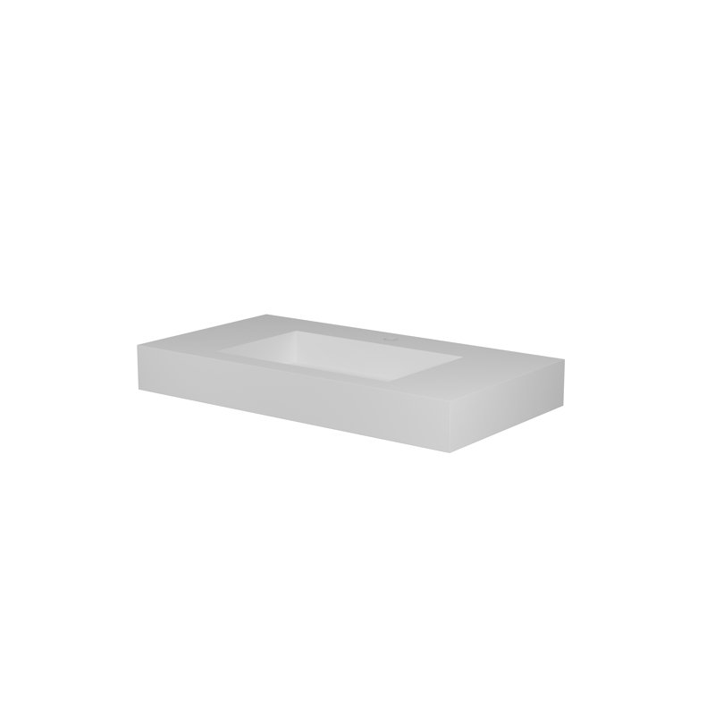 Lavabo de salle de bain en résine solide à surface solide, vasque | Idée de cadeau