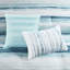 8 édredons de chambre à coucher en seersucker - édredon à rayures aquarelles, 2 taies décoratives, 1 courtepointe, coussin décoratif très grand / très grand et taies décoratives bleu sarcelle-122457229-122457230