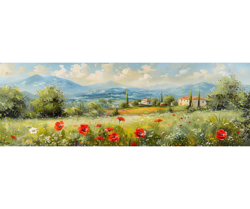 Red Dots - Green Canvas for Stylish Home Decor | Modern Art