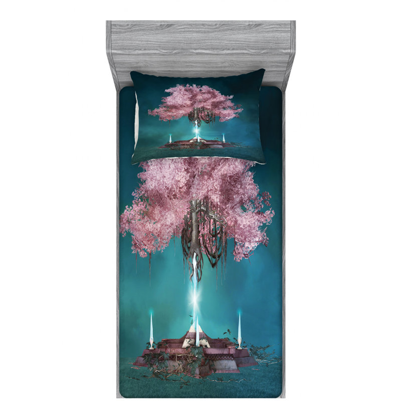 Microfiber Sheet Set, Twin Sheet Set with Fitted Sheet