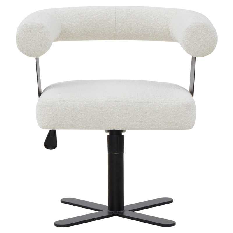 Baron Adjustable Swivel Desk Chair, Ivory