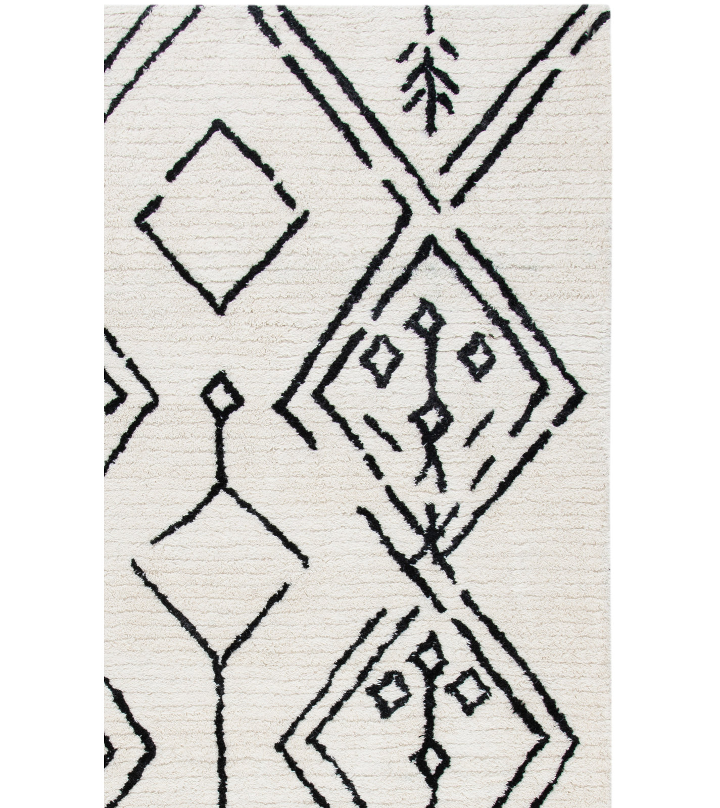 Ezzie Handmade Rug, Rectangle 5' x 8'