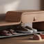 Banc à chaussures en cuir 39,4 po-107659352