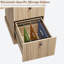 Bureau de direction moderne cannelé 60 po avec station de charge - Bureau d'ordinateur en bois avec classeur et tiroirs - Bureau à domicile ou salle d'étude-79342628