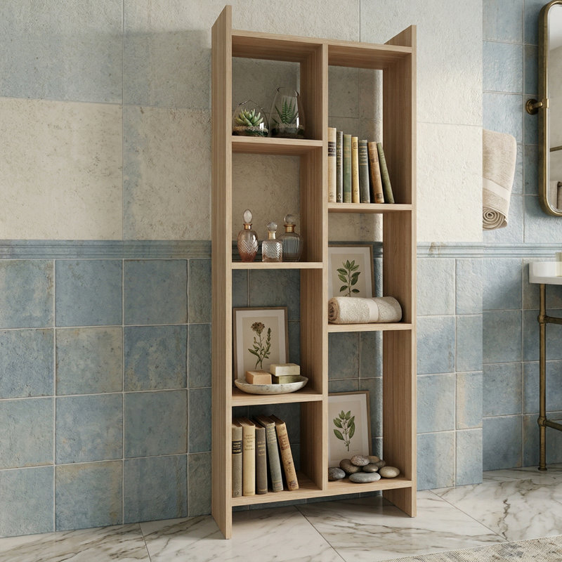 Aurelle Geometric Bookcase