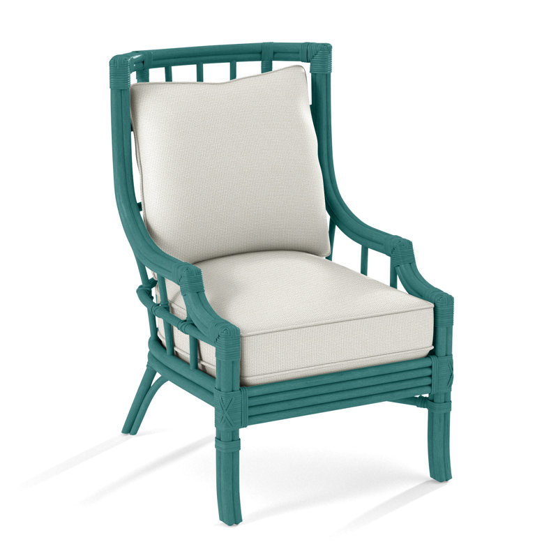 Seville Armchair, Vanilla Crypton Performance; 0822-91, Antique Black