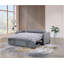 Canapé-lit convertible de 69 pouces avec ports USB, prises de courant, poches de rangement, coussins et conception capitonnée pour la vie moderne.