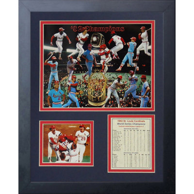 Souvenirs encadrée 1982 st. louis cardinals