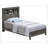 Tranquil Gray Transitional Bed For Comfort