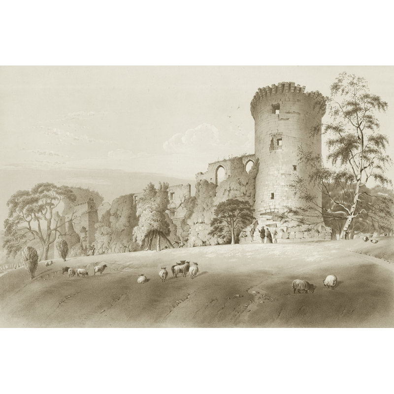 Bothwell Castle 1 Piece Wall Art on Canvas, 81cm H x 122cm W x 3.8cm D