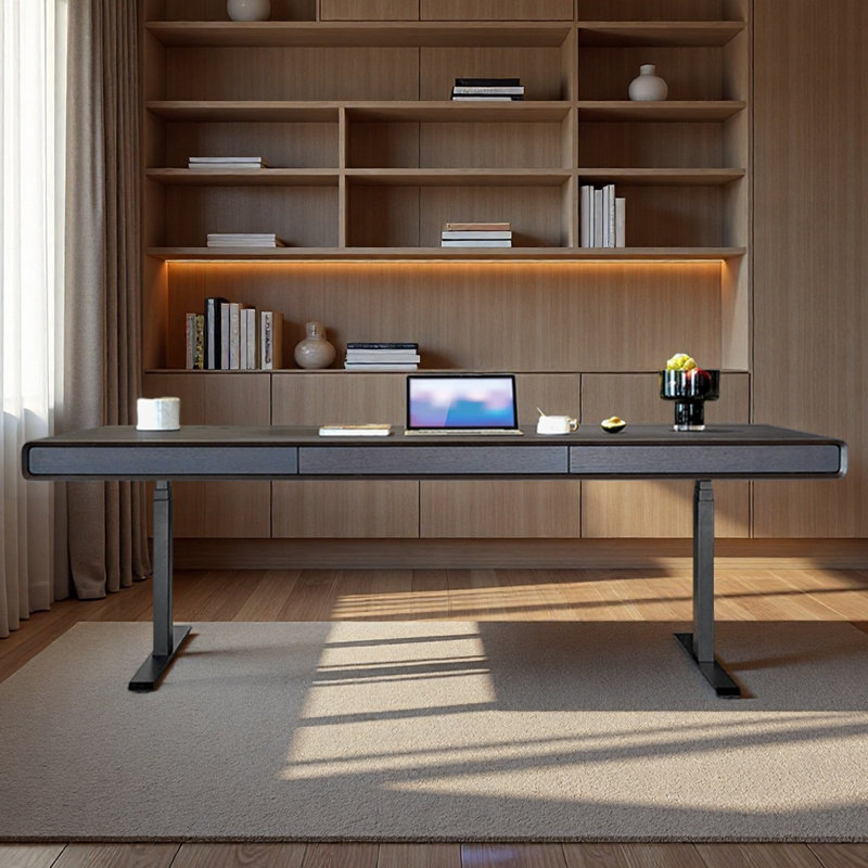 Bureau à hauteur réglable pour une utilisation simple dans un bureau ou un bureau, H 53,94 po x l 94,49 po x P 33,46 po