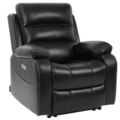 EONIX Real Zero Wall Hugger Recliners, Dual Motor Power Recliners for Small Spaces, RV Recliner Chair for Living Room, Bedroom, Breathable Leather, SX by EONIX