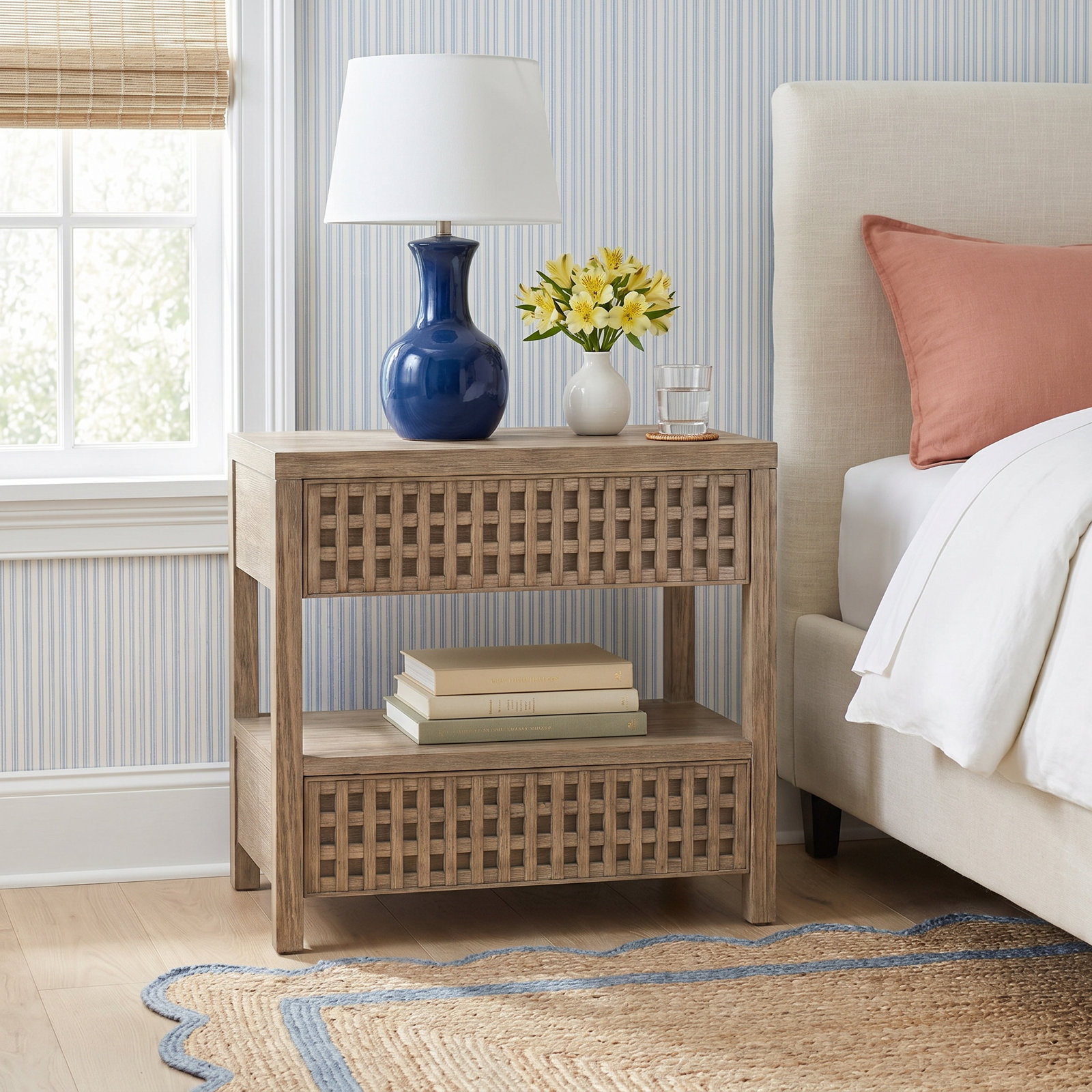 Baxley 33" Oak Nightstand, Brown