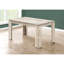 Table de salle à manger en stratifié beige, rectangulaire 60 po, moderne, pour les événements de construction taupe rectangulaire